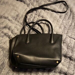 Elegant Black Leather Handbag
